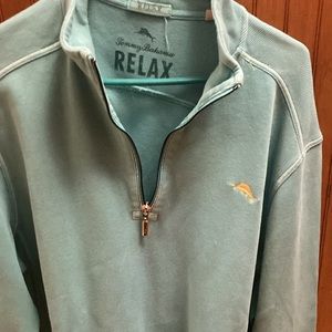 Tommy Bahama relax size large half zip sweater pullover